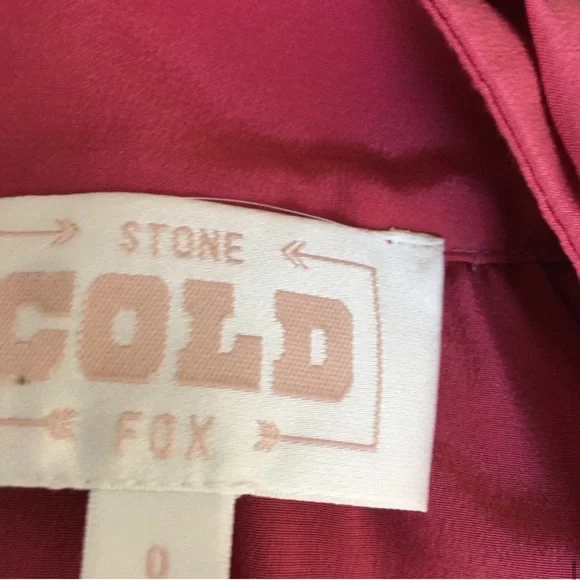 Stone Cold Fox Huntly Silk Dress in Berry - Picture 9 of 9